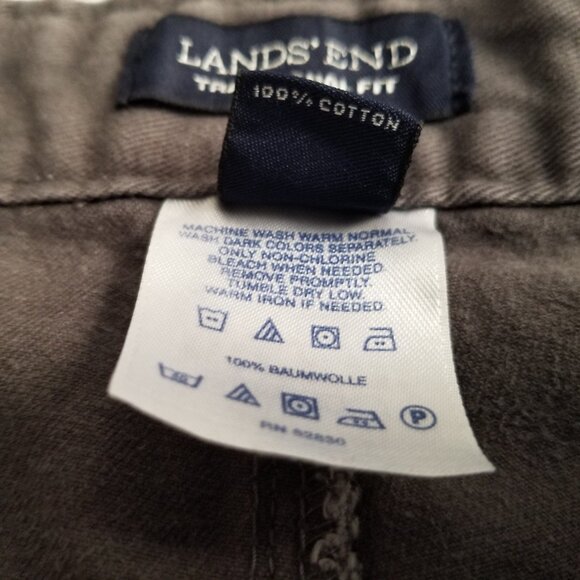 Lands’ End Men's Traditional Fit Chino Pants Size: 35W x 34.5L - Picture 6 of 6